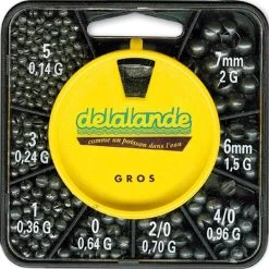 BOITE DE PLOMBS DELALANDE BOITE 8 CASES GROS