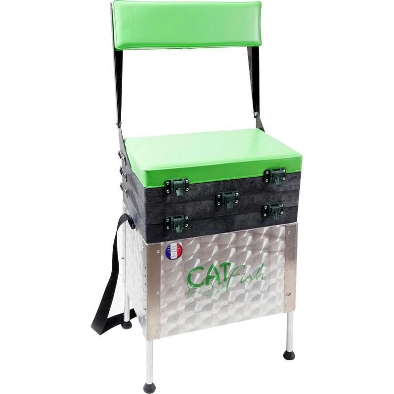 PANIER SIEGE ALU 2 CASIERS CATFISH A DOSSIER 1 PANIER SIEGE ALU 2 CASIERS CATFISH A DOSSIER